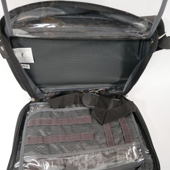 Atlantic Infinity Black Travel Bag With Adjustable Strap & Multiple Compartments - Picture 9 of 12